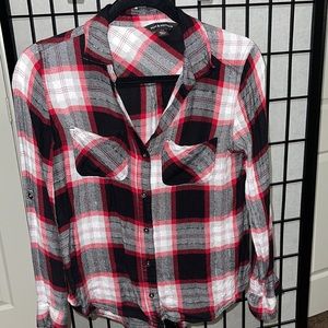 Rock and Republic XS Button down . Red/Black/white pattern